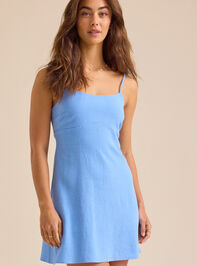 Chloe Linen Mini Dress - TULLABEE