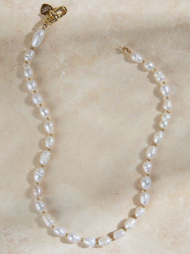 Rory Pearl Gold Bead Choker - TULLABEE