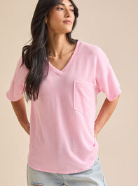 Alessia Ribbed Tunic Top Detail 3 - TULLABEE