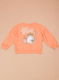 Stay Spooky Toddler Sweatshirt Detail 2 - TULLABEE