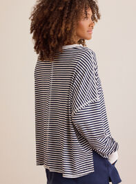Her League Striped Pullover Detail 6 - TULLABEE