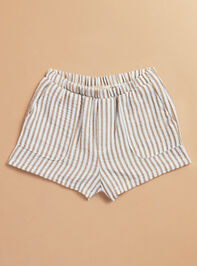 Eli Striped Short Detail 2 - TULLABEE