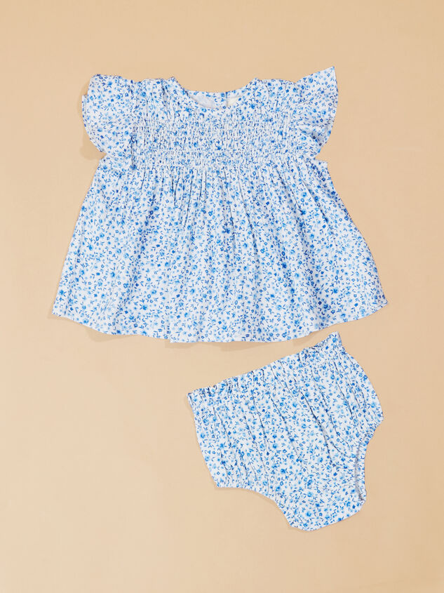 Gracie Floral Smocked Dress Detail 2 - TULLABEE