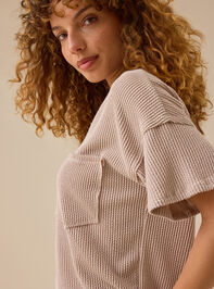 Alessia Ribbed Tunic Top Detail 6 - TULLABEE