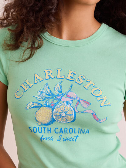 Charleston Lemons Baby Tee - TULLABEE