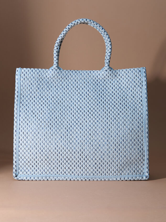 River Bend Woven Tote Bag Detail 4 - TULLABEE