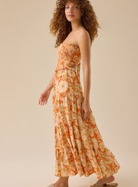 Océane Floral Maxi Dress Detail 4 - TULLABEE