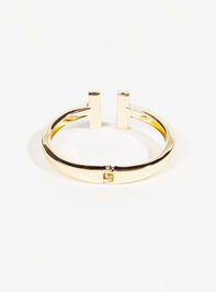Chunky Hinged Bangle Detail 2 - TULLABEE