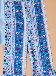 Groovy Floral Toddler Set Detail 2 - TULLABEE