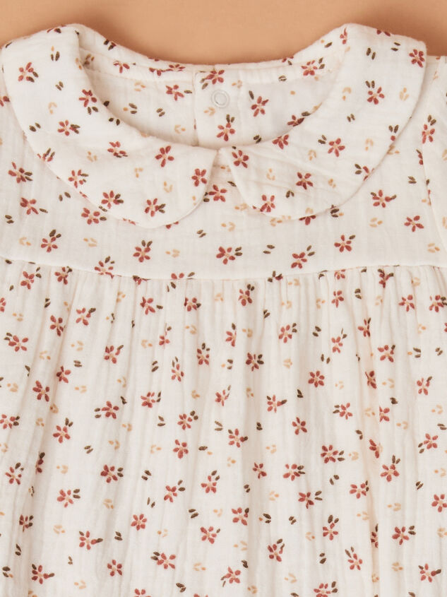 Carrie Collared Floral Dress Detail 3 - TULLABEE