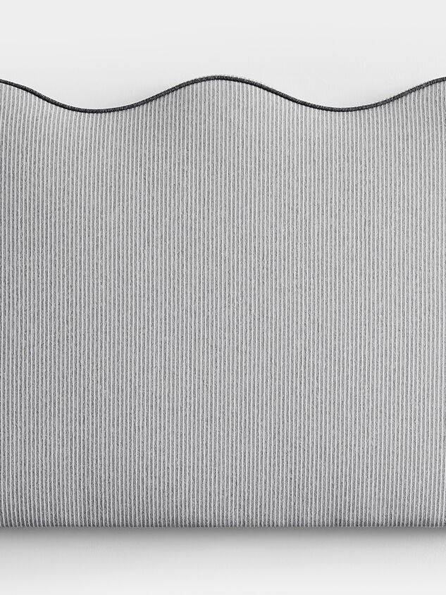 Gemma Stripe Upholstered Headboard Detail 3 - TULLABEE