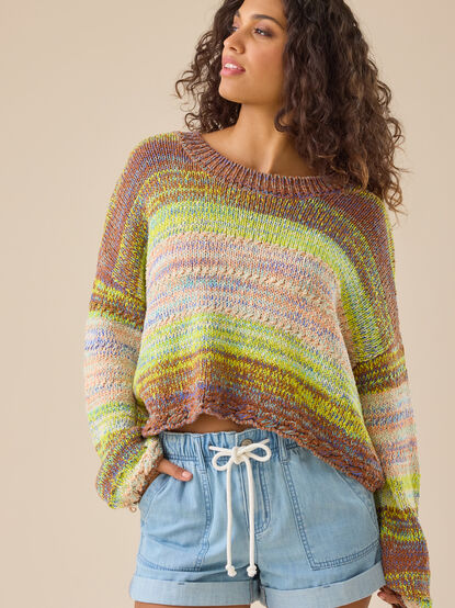 Jaycee Roll Cuff Denim Shorts - TULLABEE