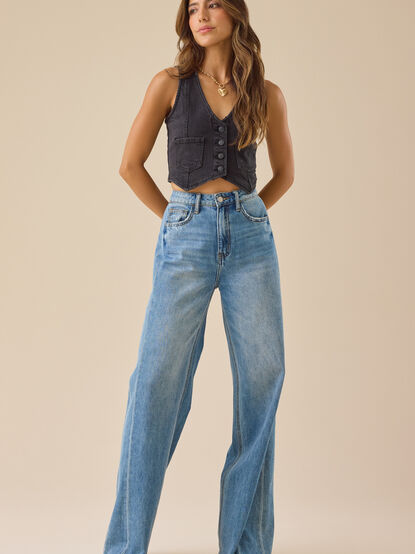 Harlee Denim Vest - TULLABEE