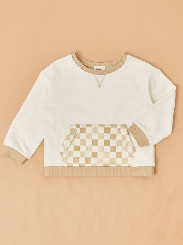 Vance Checkered Sweatshirt Detail 2 - TULLABEE