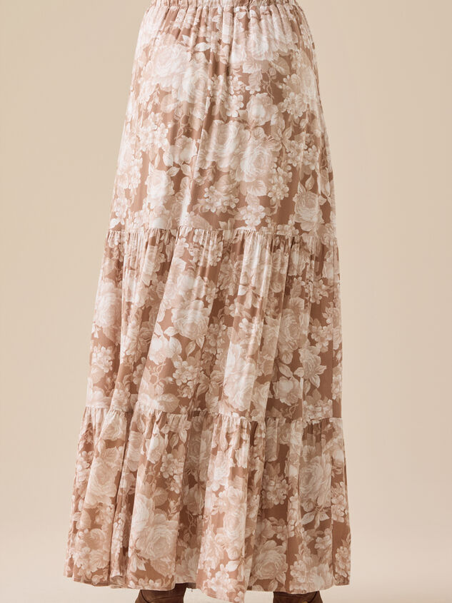 Rynn Floral Maxi Skirt Detail 5 - TULLABEE