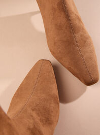 Esther Suede Booties Detail 3 - TULLABEE