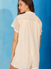 Golden Sand Romper Cover Up Detail 4 - TULLABEE