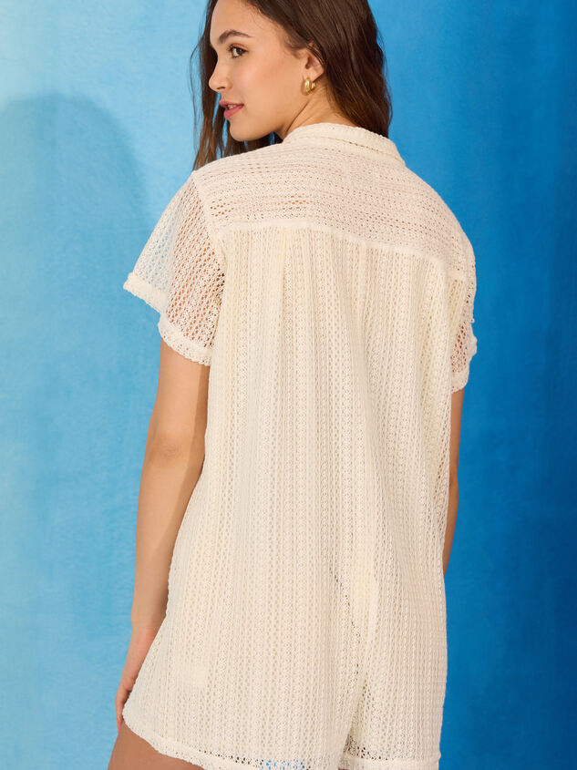 Golden Sand Romper Cover Up Detail 4 - TULLABEE