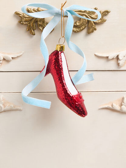 Ruby Red Slipper Ornament - TULLABEE