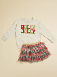Holly Jolly Patch Sweatshirt Detail 2 - TULLABEE