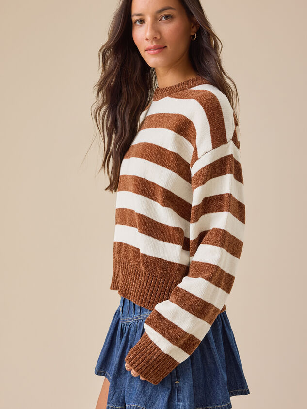 Charlotte Striped Sweater Detail 4 - TULLABEE