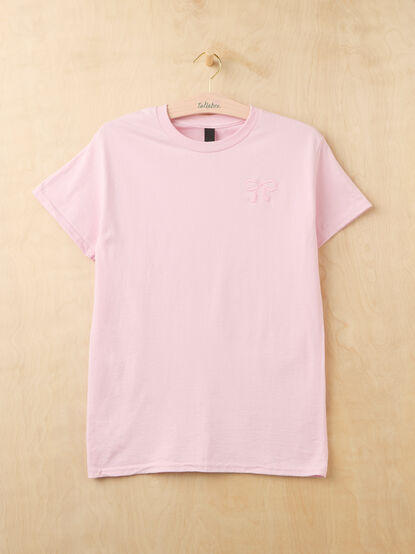 Embroidered Bow Mama Tee - TULLABEE