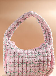 Proficient Floral Quilted Puffer Shoulder Bag - TULLABEE
