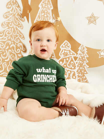What Up Grinches Romper - TULLABEE