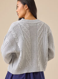 Daphne Cable Cardigan Detail 4 - TULLABEE