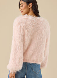 Tia Fuzzy Cardigan Detail 6 - TULLABEE