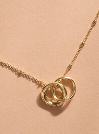 18K Gold Pray. Wait. Trust. Charm Necklace Detail 2 - TULLABEE