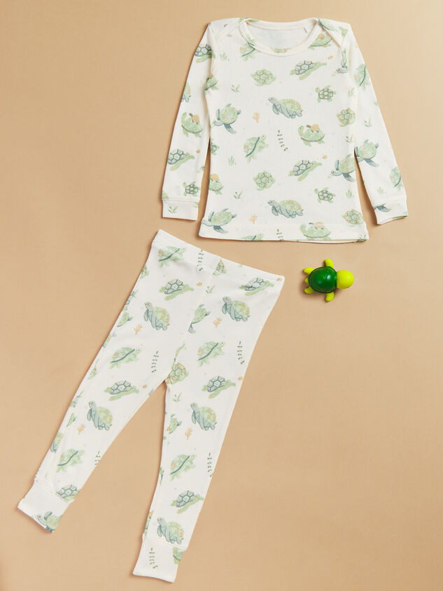 Sea Turtles Ribbed Lounge Set - TULLABEE