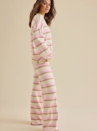 Adelina Stripe Pants Detail 4 - TULLABEE