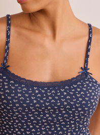Chasing Petals Tank Top Detail 2 - TULLABEE