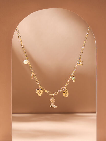 Coquette Cowgirl Charm Necklace - TULLABEE