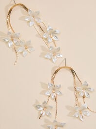 Pearl Floral Dangle Earring - TULLABEE
