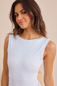 Wander Light Gingham Dress Detail 5 - Altar'd State
