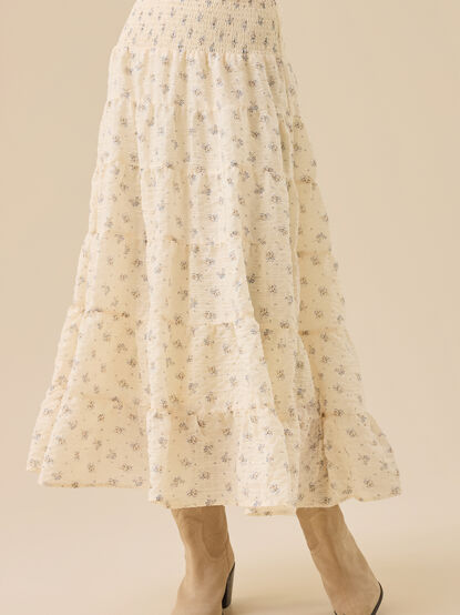 Isla Tiered Midi Skirt - TULLABEE