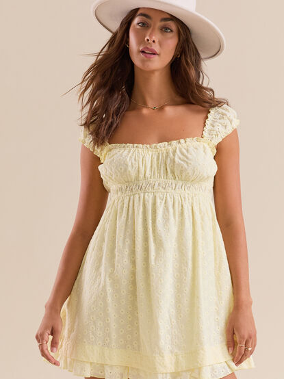 Livie Eyelet Mini Dress - TULLABEE