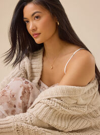 Luna Open Front Cardigan Detail 2 - TULLABEE
