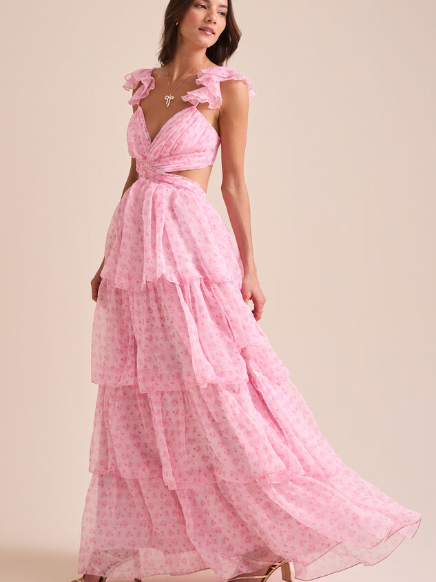 Becca Tiered Maxi Dress Detail 4 - TULLABEE