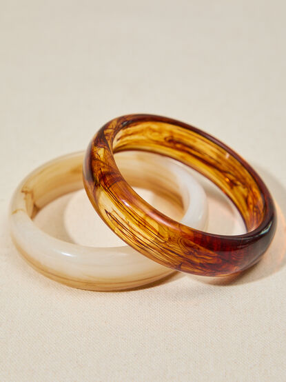 Resin Bangle Set - TULLABEE