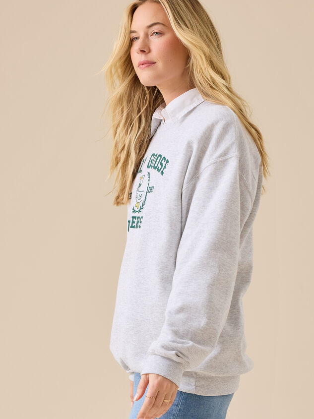 Silly Goose University Embroidered Pullover Detail 3 - TULLABEE