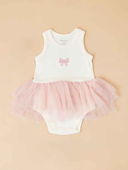 Giselle Bow Tank Tutu Bodysuit - TULLABEE