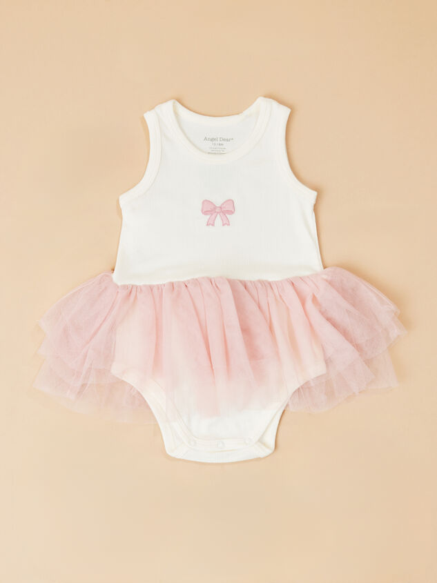 Giselle Bow Tank Tutu Bodysuit - TULLABEE