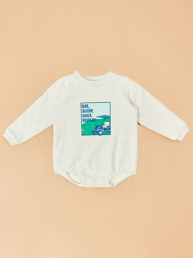Eat Sleep Golf Sweatshirt Bubble - TULLABEE
