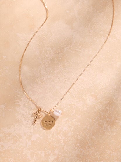 Jeremiah 29:11 Cross Necklace - TULLABEE