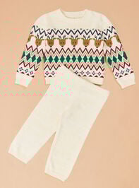 Reindeer Sweater and Pant Set Detail 2 - TULLABEE