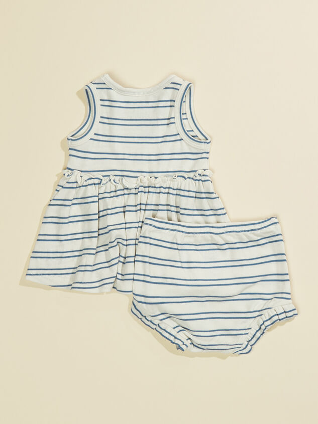 Delaney Striped Dress Set Detail 2 - TULLABEE