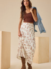 Indie Western Maxi Skirt - TULLABEE